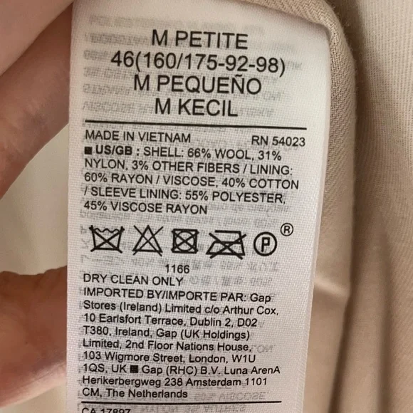 🩷NEW Wool Banana Republic Coat - Picture 8 of 8